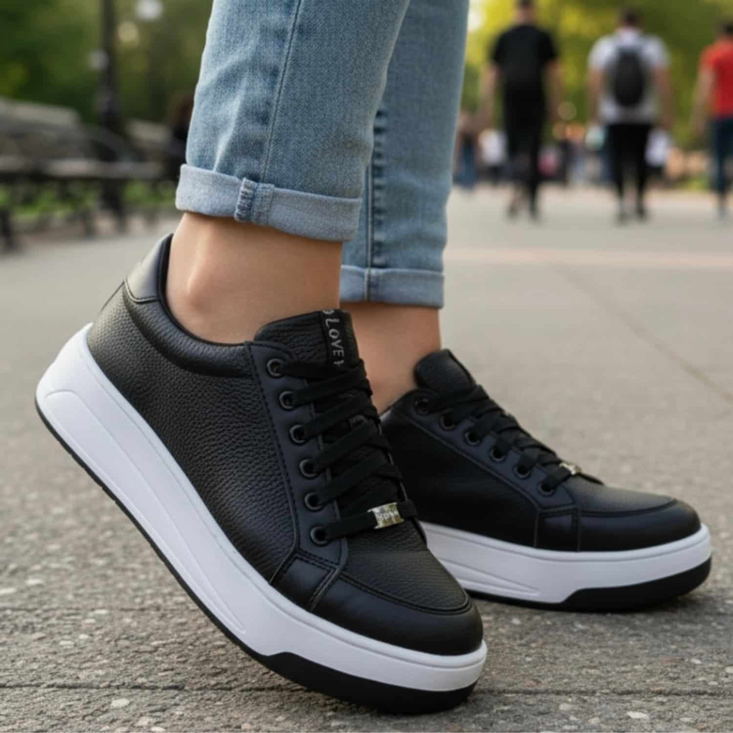 Mía | Zapatillas Urbanas de Cuero - Brandy Shoes