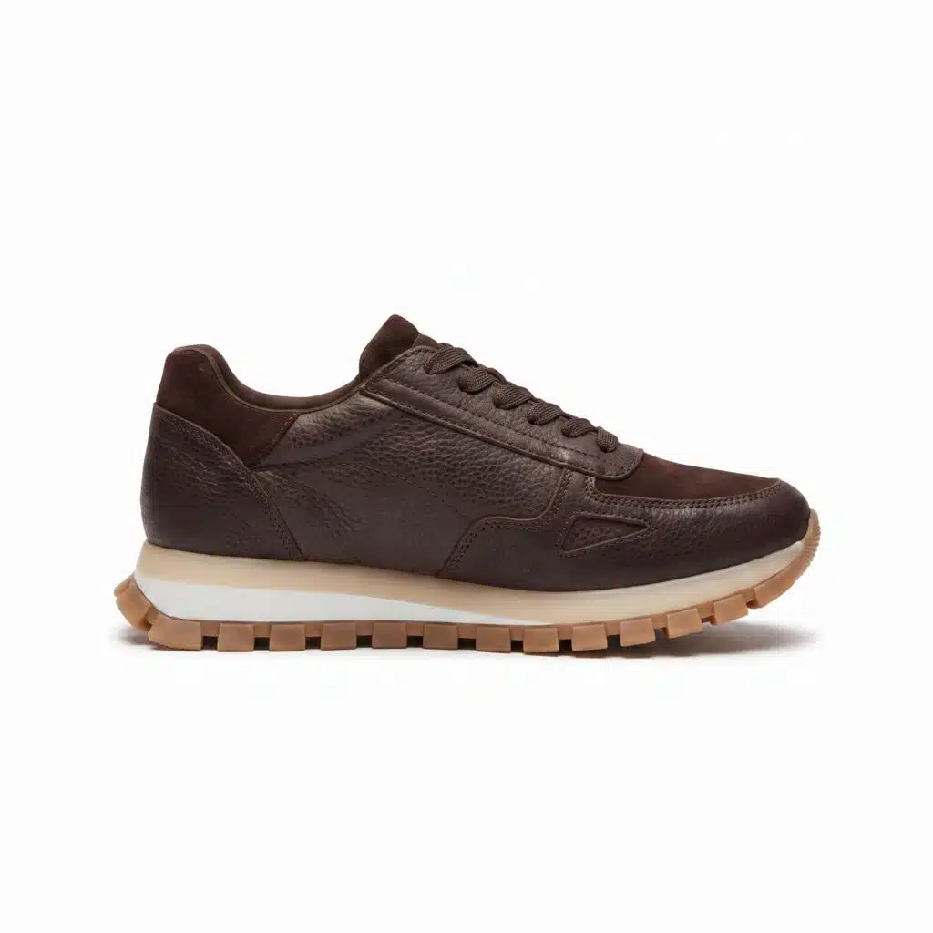 Antonine | Zapatillas de Cuero Base Goma - Brandy Shoes