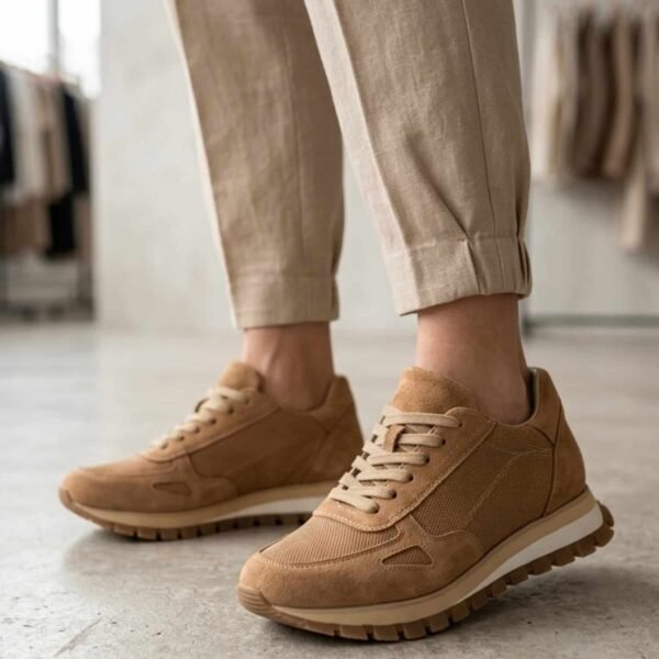 Antonine | Zapatillas de Cuero Base Goma - Brandy Shoes
