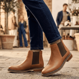 Lucca | Botinetas de Cuero Vacuno con Elásticos - Brandy Shoes