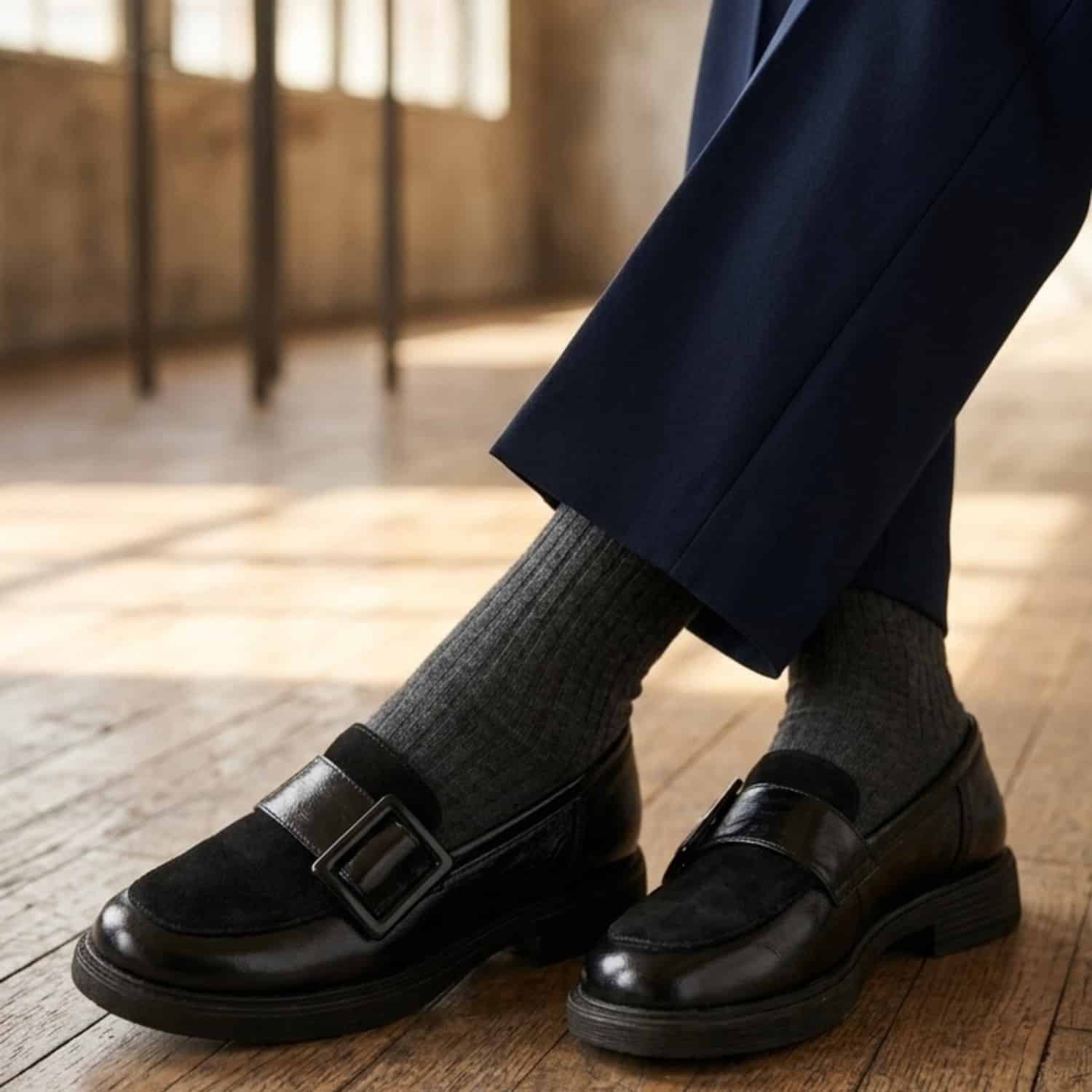Solène | Mocasines de Cuero y Gamuza - Brandy Shoes