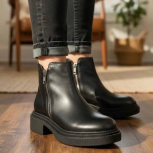 Galaire | Borcegos de Cuero Base Goma - Brandy Shoes