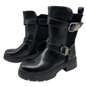 Romaine | Botinetas de Cuero Ecológico y Gamuza - Brandy Shoes