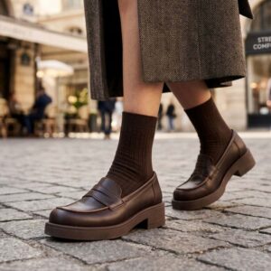 Abrilina | Mocasines de Cuero Clásicos - Brandy Shoes
