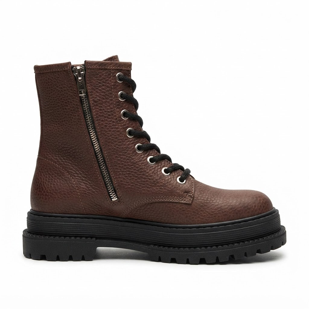 Santorini | Borcegos de Cuero - Brandy Shoes