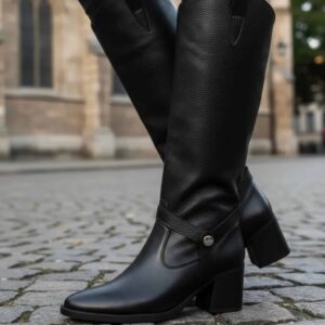 Aveline | Botas de Cuero Caña Desmontable - Brandy Shoes