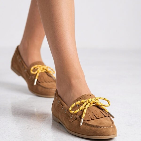 Lucía | Mocasines de Gamuza con Cordones
