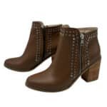 Tiziana | Botinetas de Cuero con Tachas