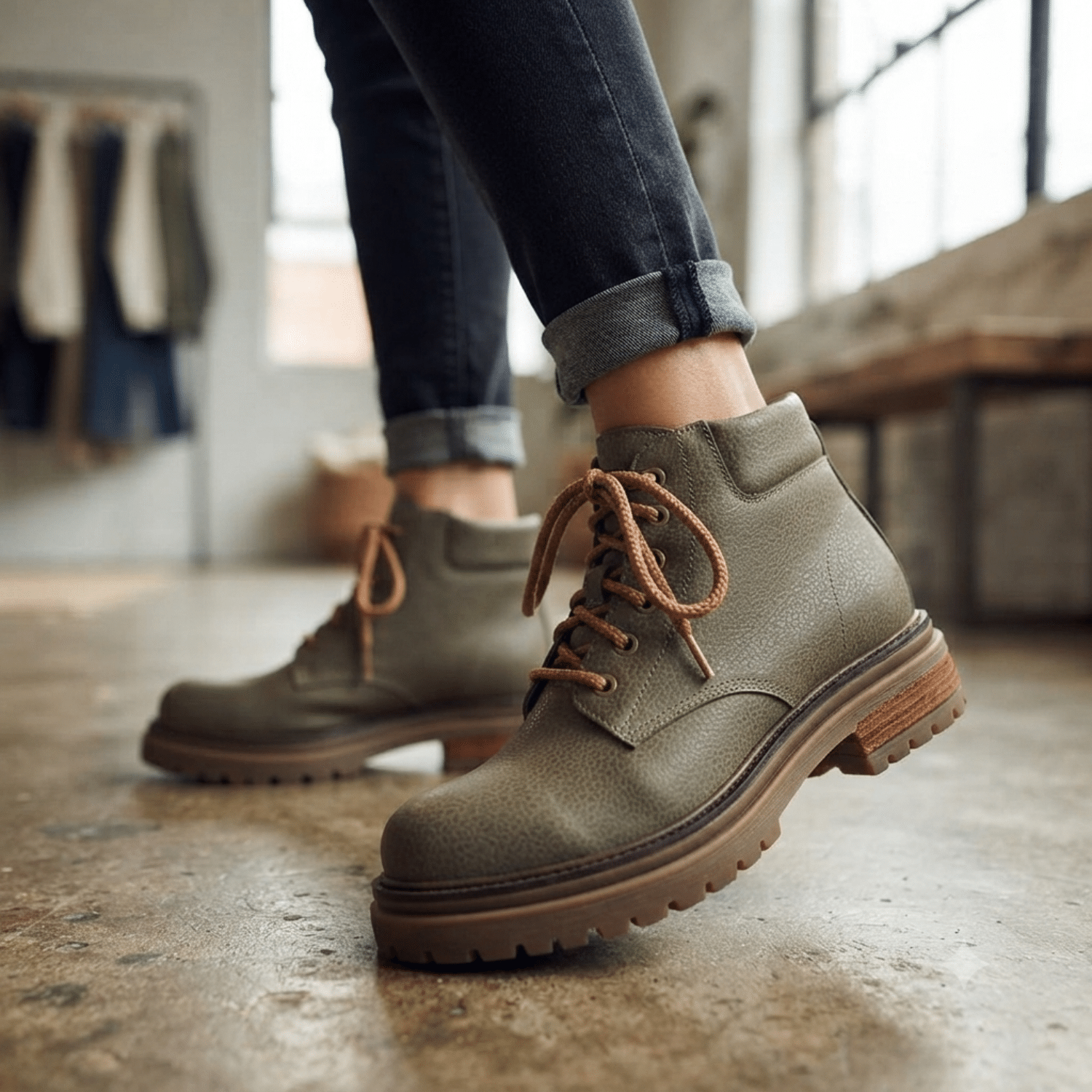 Lisboa | Borcegos de Cuero - Brandy Shoes