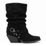Milena | Botas de Gamuza con Estribo