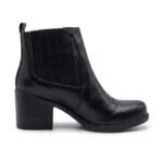 Miami | Botinetas de Cuero Taco Medio - Brandy Shoes