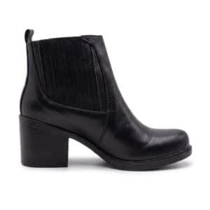 Miami | Botinetas de Cuero Taco Medio - Brandy Shoes