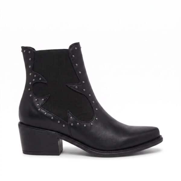 Blue | Botinetas Texanas de Cuero - Brandy Shoes