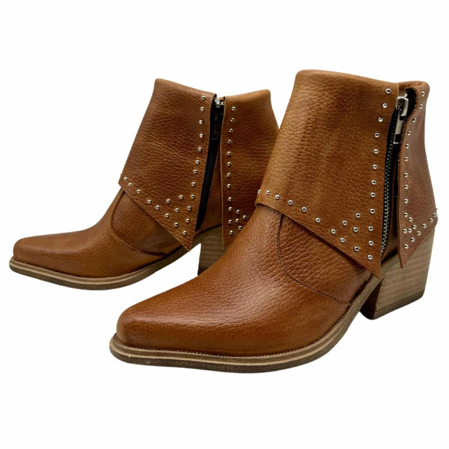 Toledo | Botinetas de Cuero - Brandy Shoes
