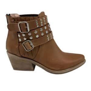 Aitana | Botinetas de Cuero Urbanas - Brandy Shoes