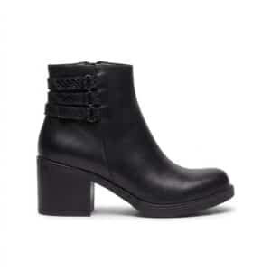 Violeta | Botinetas de Cuero y Reptil Combinado - Brandy Shoes