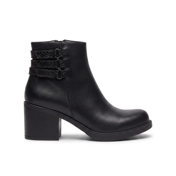 Violeta | Botinetas de Cuero y Reptil Combinado - Brandy Shoes
