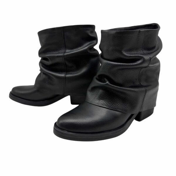 Vivienne | Botinetas de Cuero Taco Medio - Brandy Shoes