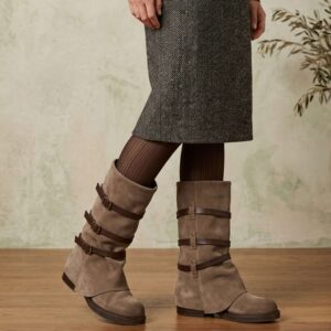 Viena | Botas de Gamuza - Brandy Shoes