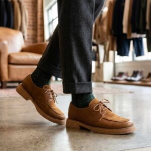 Marion | Mocasines de Cuero y Gamuza - Brandy Shoes
