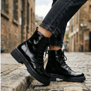 Zúrich | Borcegos de Cuero con Base de Goma - Brandy Shoes
