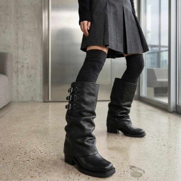 Glasgow | Botas de Cuero Caña Alta - Brandy Shoes