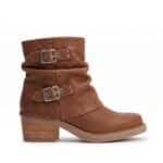 Abril | Botinetas de Cuero Base Goma - Brandy Shoes