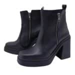 Rebe | Botinetas de Cuero con Plataforma - Brandy Shoes