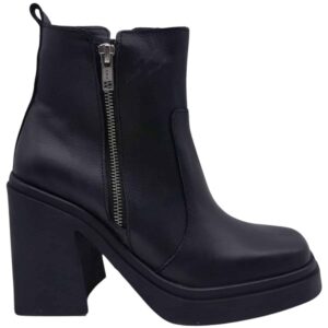 Rebe | Botinetas de Cuero con Plataforma - Brandy Shoes