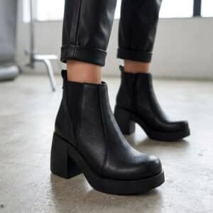 Mila | Botinetas de Cuero - Brandy Shoes