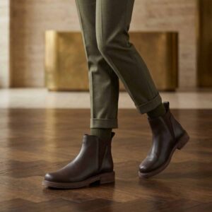 Dublín | Botinetas de Cuero con Elástico - Brandy Shoes