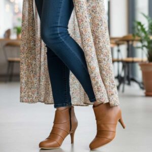 Jane | Botinetas Punta Redonda - Brandy Shoes