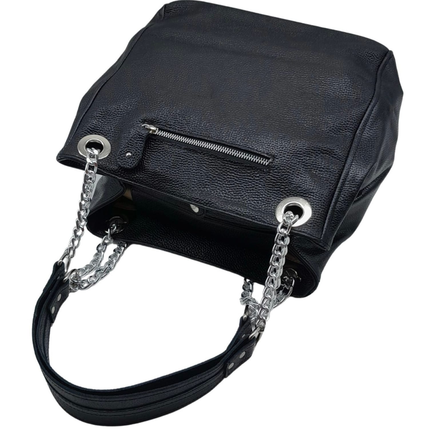 Begonia | Bolso de Cuero con Cadenas - Brandy Shoes