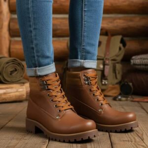 Manon | Borcegos de Cuero - Brandy Shoes
