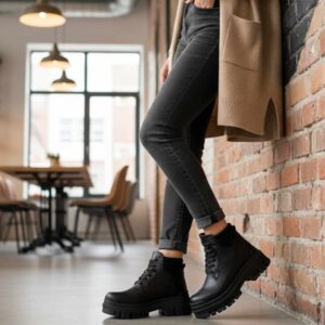 Brusio | Borcegos de Cuero Base Goma - Brandy Shoes