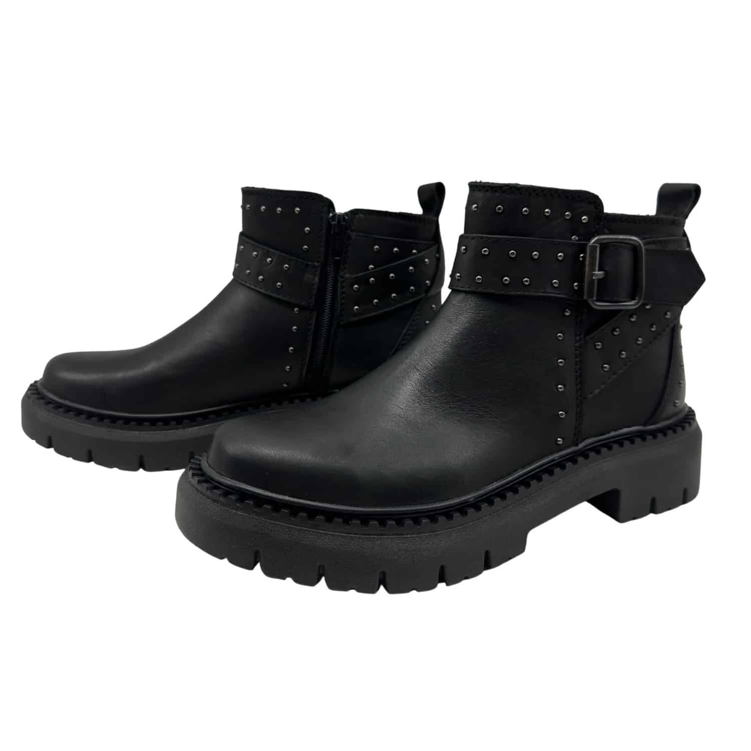 Daca | Botinetas de Cuero Base Goma - Brandy Shoes