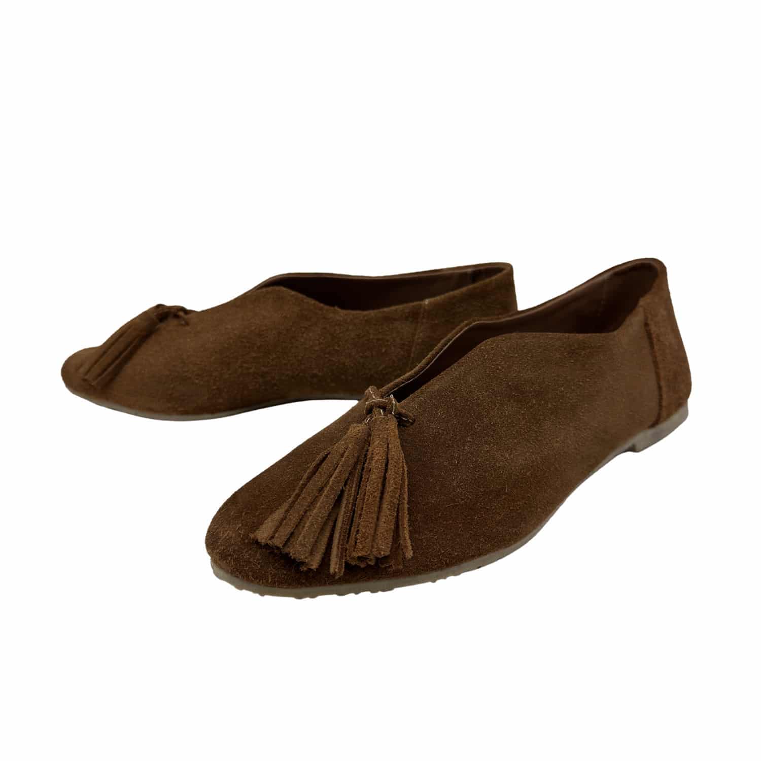 Colette | Chatitas de Gamuza Antideslizantes - Brandy Shoes