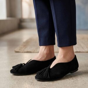 Colette | Chatitas de Gamuza Antideslizantes - Brandy Shoes