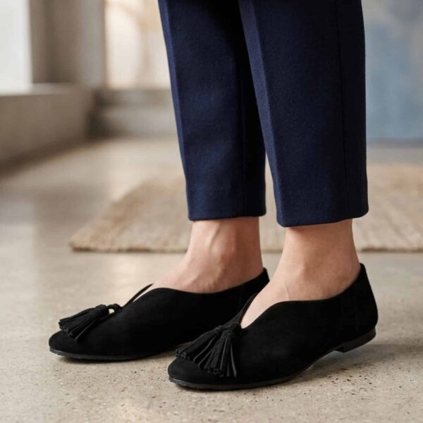 Colette | Chatitas de Gamuza Antideslizantes - Brandy Shoes