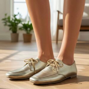 Milán Gold | Mocasines Combinados - Brandy Shoes