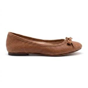 Olivia | Chatitas de Cuero con Moño - Brandy Shoes