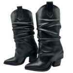 Guillermina | Botas de Cuero con Taco Alto