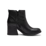 Marisol | Botinetas de Cuero con Taco - Brandy Shoes