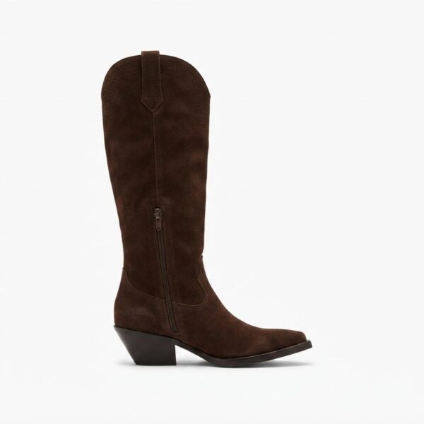 Mónaco | Botas de Gamuza con Flecos - Brandy Shoes