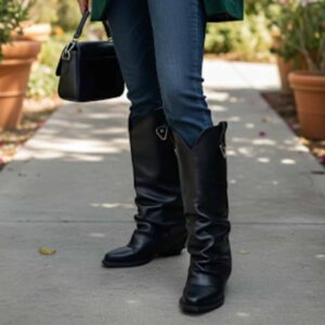 Roma FR | Botas de Cuero con Cierre Trasero - Brandy Shoes