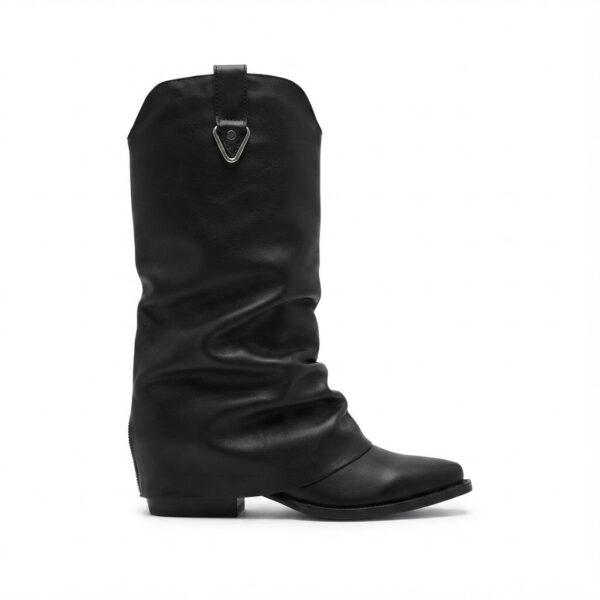Roma FR | Botas de Cuero con Cierre Trasero - Brandy Shoes