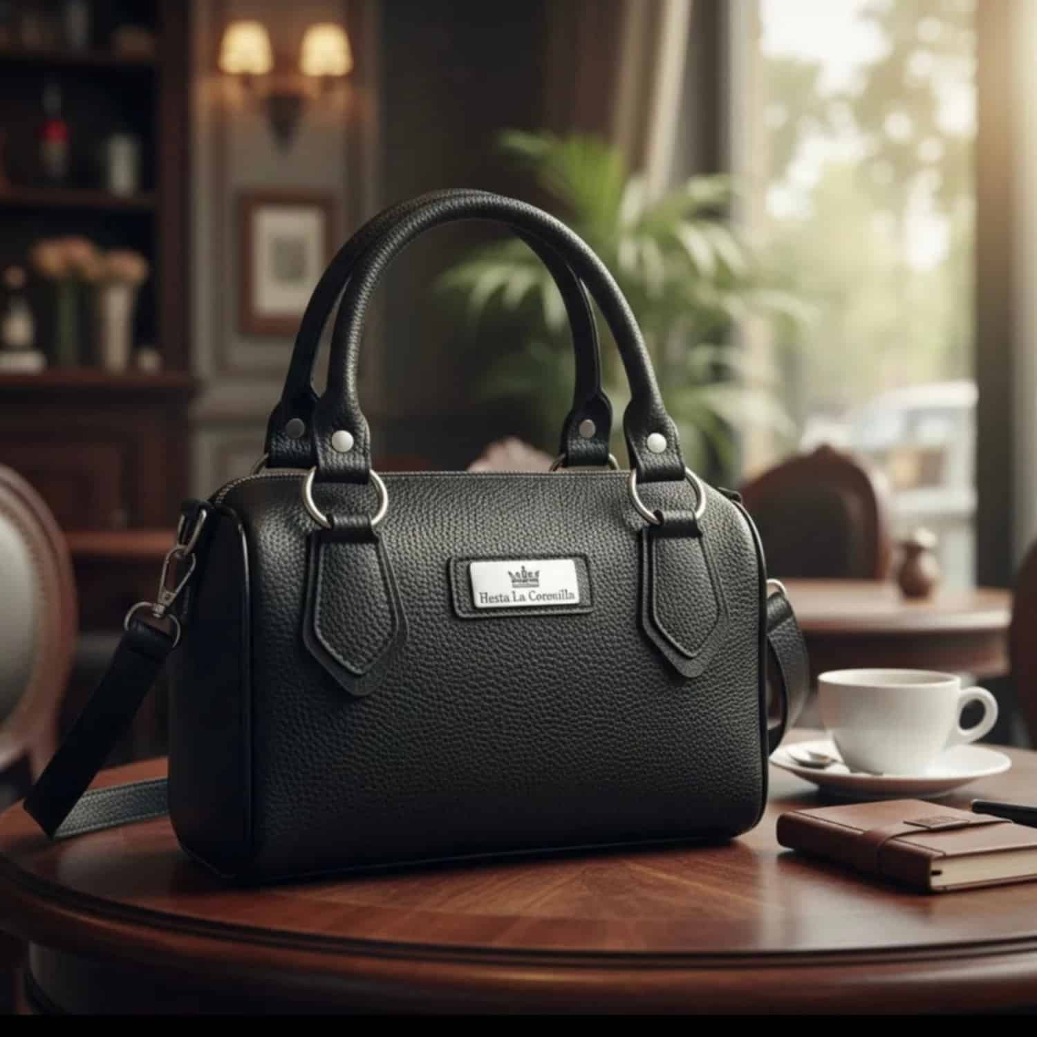 Zoe | Cartera Baúl de Cuero - Brandy Shoes
