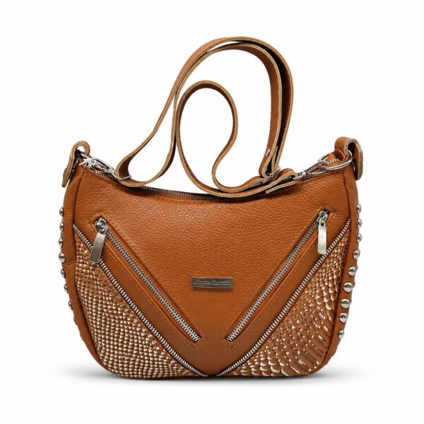 Ingrid | Bandolera de Cuero - Brandy Shoes
