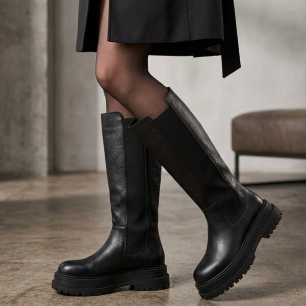 Copenhague | Botas de Cuero con Elásticos