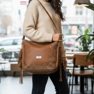 Penelope | Bolso de Cuero - Brandy Shoes